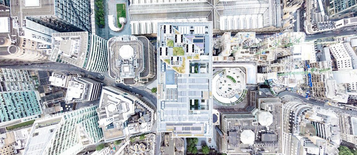 Aerial view of buildings